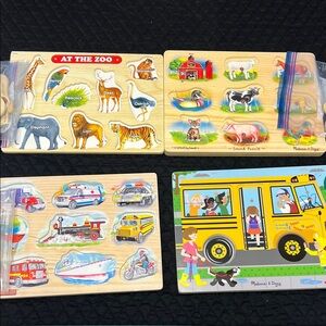 Melissa & Doug Wooden Puzzle Set -